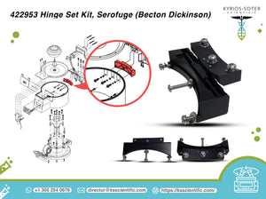 422953  Hinge Set Kit, Serofuge (Becton Dickinson)  (USED looks great)