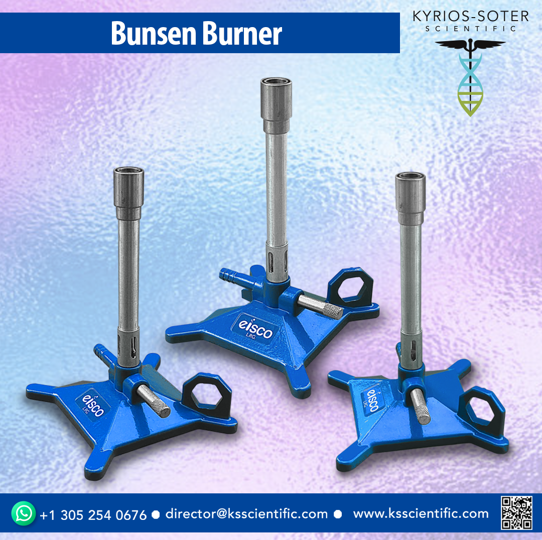 thumbnail image 2 of Eisco Labs Natural Gas Bunsen Burner With Flame Stabilizer – CH0087B 2 of 6
