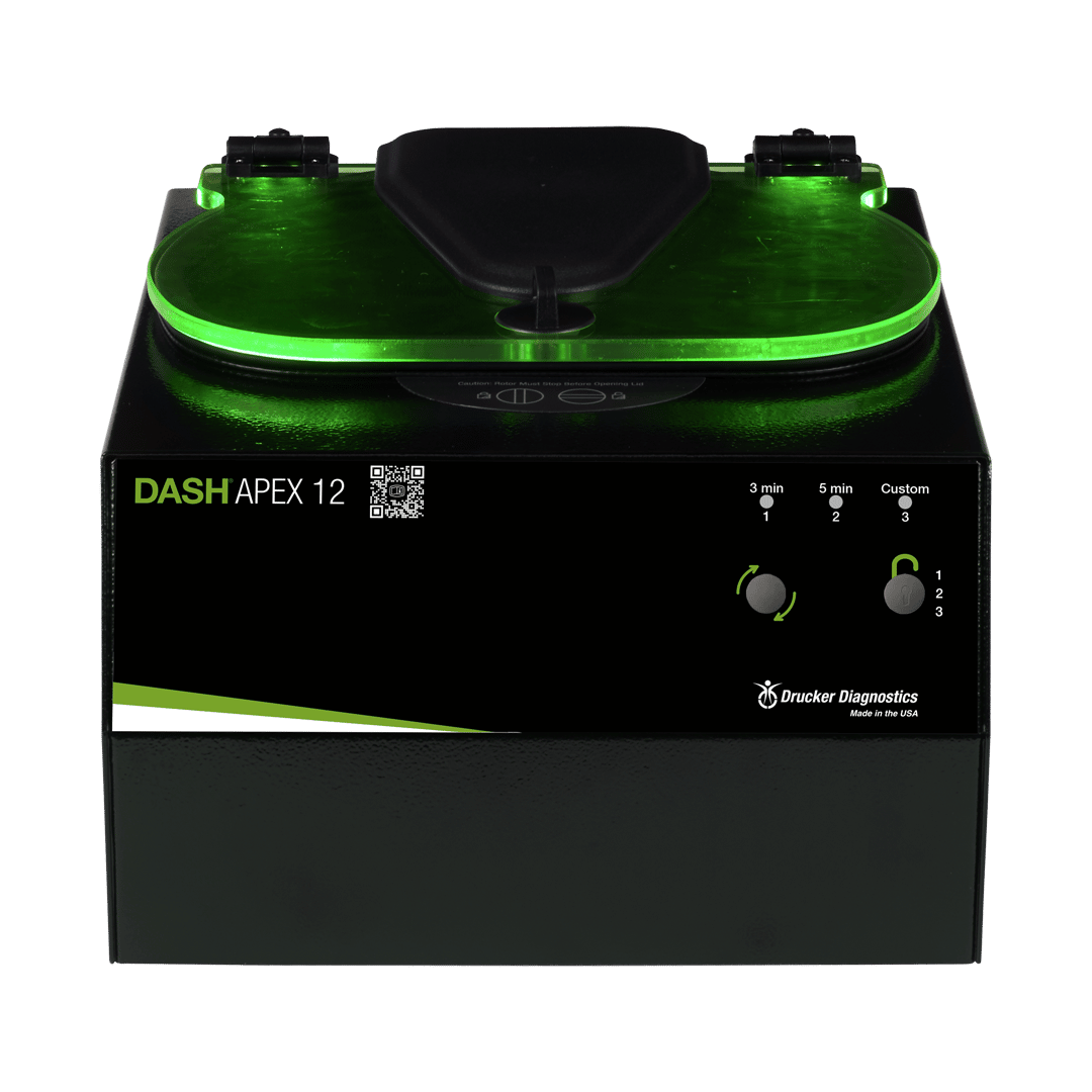 Drucker DASH Apex 12 STAT Lab Centrifuge Kyrios Soter Scientific LLC