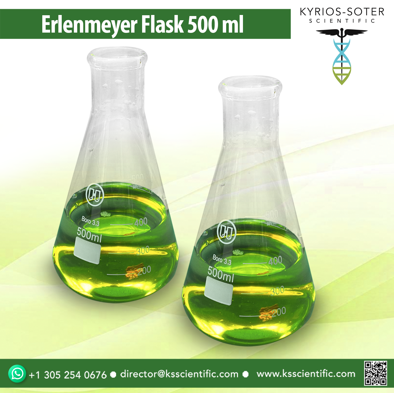 Erlenmeyer Flask, 500 mL