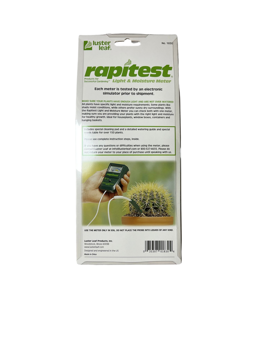 luster leaf 1820 rapitest soil moisture meter Luster Leaf 1820 Rapitest Soil Moisture Meter Garden Plant Watering To – Kyrios Soter Scientific LLC