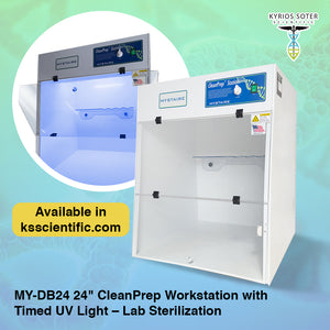 MY-DB24 24" CleanPrep Workstation with Timed UV Light – Lab Sterilization