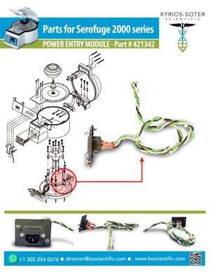 421342 Power Entry Module Clay Adams Serofuge 2001 Series(Great Condition)