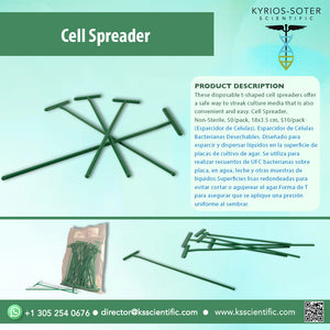 Non-Sterile Bacterial Cell Spreaders, 180mm x 35mm - For stirring mixtures