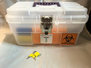 Phlebotomy Tray  Semi Transparent & Purple