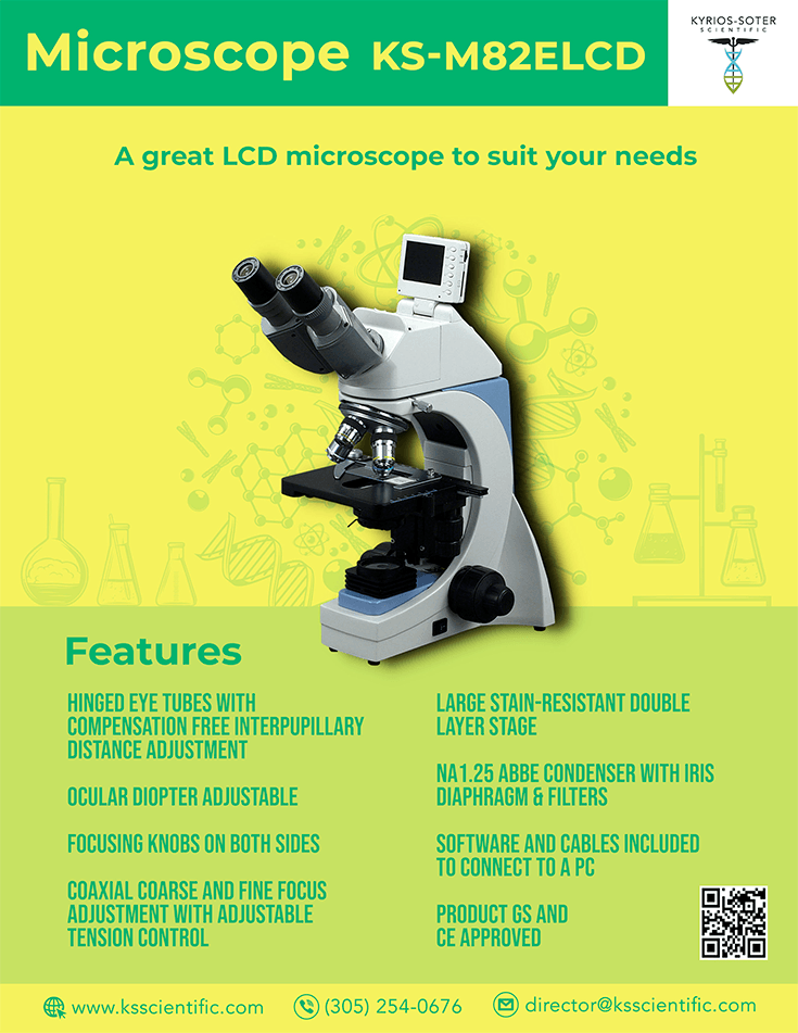Binocular Biological Microscope KSM82ELCD LCD microscope to suit your