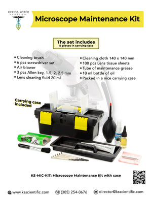 Microscope Maintenance Kit   KS-Mic-Kit - Kyrios Soter Scientific