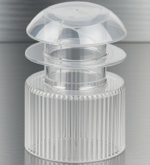 Flange plug Caps Clear, Natural 16mm - Polyethylene 1000/ per bag. Globe Scientific.