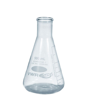 VWR® Erlenmeyer Flasks, Narrow Mouth, 500 mL, 10536-926