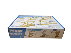 Pathfinders Hydraulic Machines 4-in-1 STEM Kit Ages 8+ Wooden Models - New