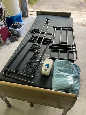 Hospital Bed Semi-Electric Used to help in Homecare