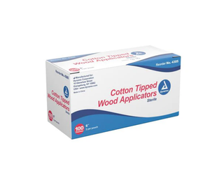 Dynarex - 4305  Applicator Sterile Cotton Tipped - 6"  2000/Case (10 boxes)
