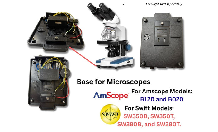 Microscope Base Model Base for Microscopes AmScope and Swift – Kyrios Soter Scientific LLC
