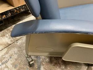 Clinical Care Invacare Recliner Blue Chair - Used, good condition