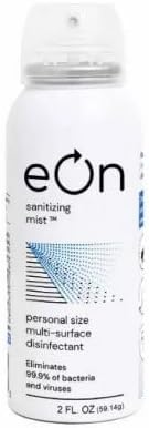 EON MIST, LLC EONMO01-XCP25 Sanitizing Mist Personal Spray, 2-oz.