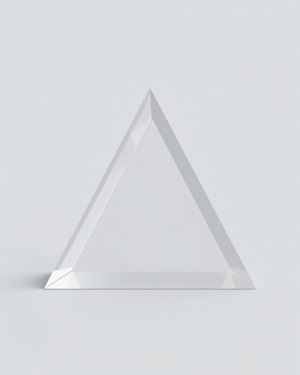 Equilateral Prism 75 x 9 mm, for lab, 1/pk Made in India