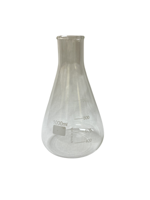 1000ml Erlenmeyer Flask Glass Graduated Lab Beaker Approx Vol 3.3 Borosilicate