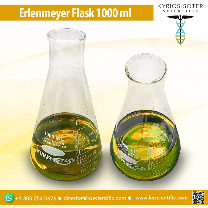 VWR® Erlenmeyer Flasks, Narrow Mouth, 1000 mL, 10545-842