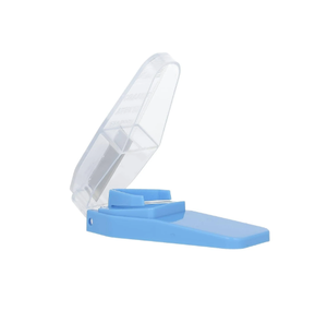 The EZY DOSE Pill Cutter - flexible V-shaped holder securely grips pills