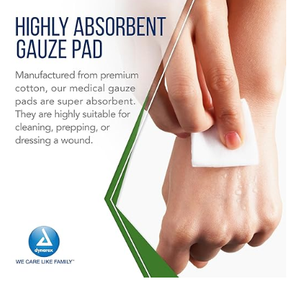 Advantage Gauze Sponges 10,000 units (200 x 25 sleeves) 2"x 2", 8 ply Dynarex