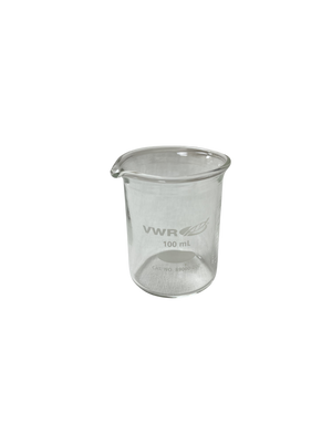 VWR 100 mL Griffin Low Form Beaker Borosilicate Glass Dual Scale New