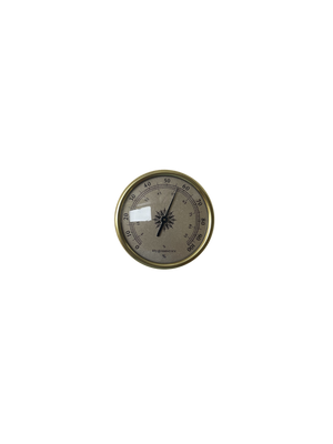 Hygrometer H9190-G Wall Mount 72mm Analog Dial Gold Bezel Surface Mount