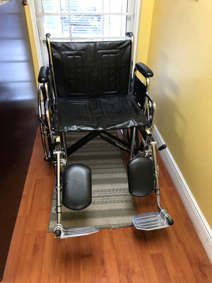 Drive Medical Bariatric Sentra EC Heavy-Duty Wheelchair with Foot Rests - Refurbished