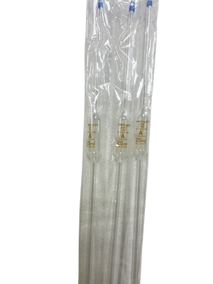VWR 25 mL Volumetric Pipette Class A ASTM Glass 3-Pack Sealed Single Use