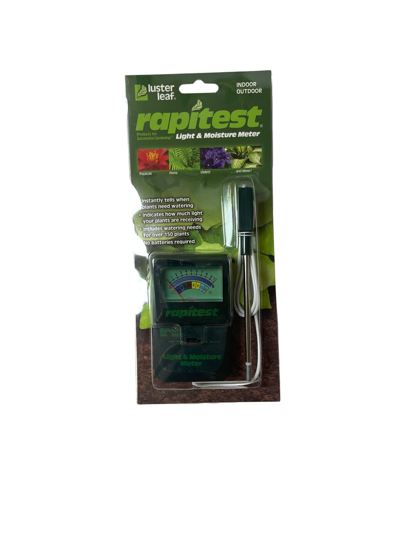 rapitest soil moisture meter Luster Leaf 1820 Rapitest Soil Moisture Meter Garden Plant Watering To – Kyrios Soter Scientific LLC