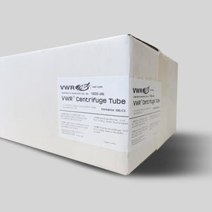 VWR 15 mL Centrifuge Tubes, Non-Sterile, Flat Caps, PP, Case of 500 (10025-686)