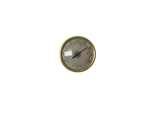 Wall Mount Thermometer T9190-G Brass Bezel Panel Mount C New Condition.