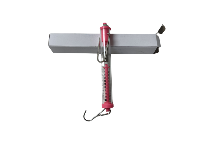 Tubular Spring Scale 0-100g 0-1N Clear Plastic Adjustable Zero New ...