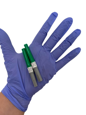 Vacuette Multiple Use Blood Collection #450072, Needle 21 Gauge 1" Needle Length Conventional Without Tubing Green Sterile, not made with natural rubber latex.