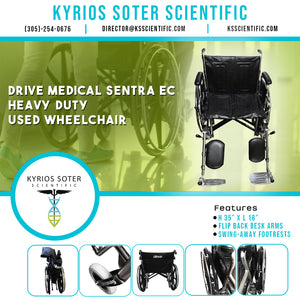 RENTAL Drive Medical Bariatric Sentra EC Heavy-Duty Wheelchair