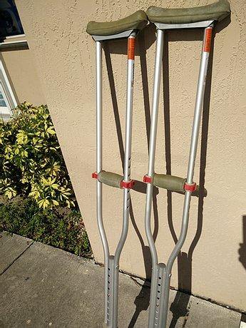 Aluminum Walking Crutches - Used