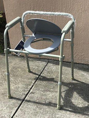 Drive folding commode chair without bucket - Kyrios Soter Scientific