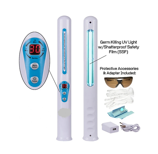UVC Light Stick - Sanitizer, Anti-Microbial includes Gloves & Glasses UV