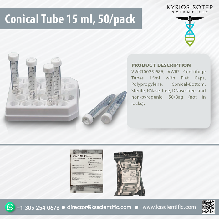 Conical Tube 15 ml, 50/pack