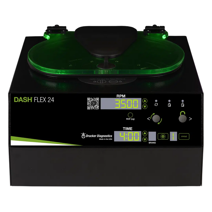 DASH Flex 24 Programmable STAT Centrifuge, Monitor time remaining on the digital display
