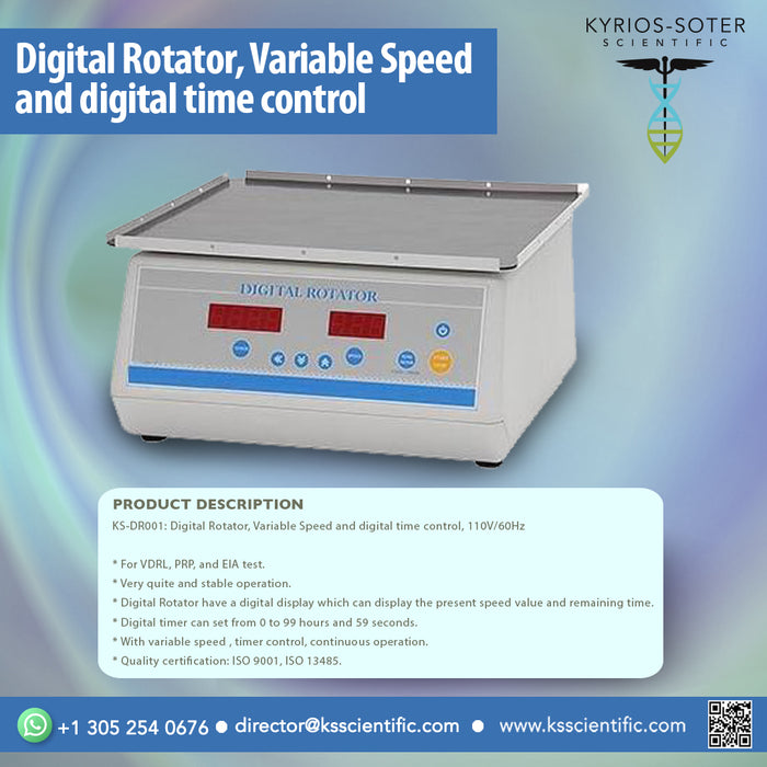Digital Rotator, Variable Speed and digital time control