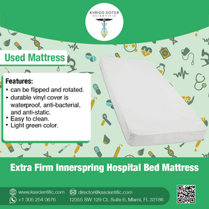 Drive Medical Extra Firm Innerspring Hospital Bed Mattress - Used