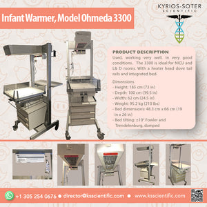Infant Warmer, Model Ohmeda 3300