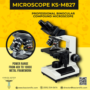 Binocular Biological Microscope: KS-M827 - Kyrios Soter Scientific