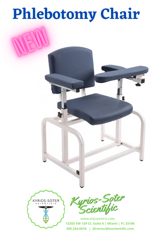 Padded Phlebotomy Chair - Kyrios Soter Scientific