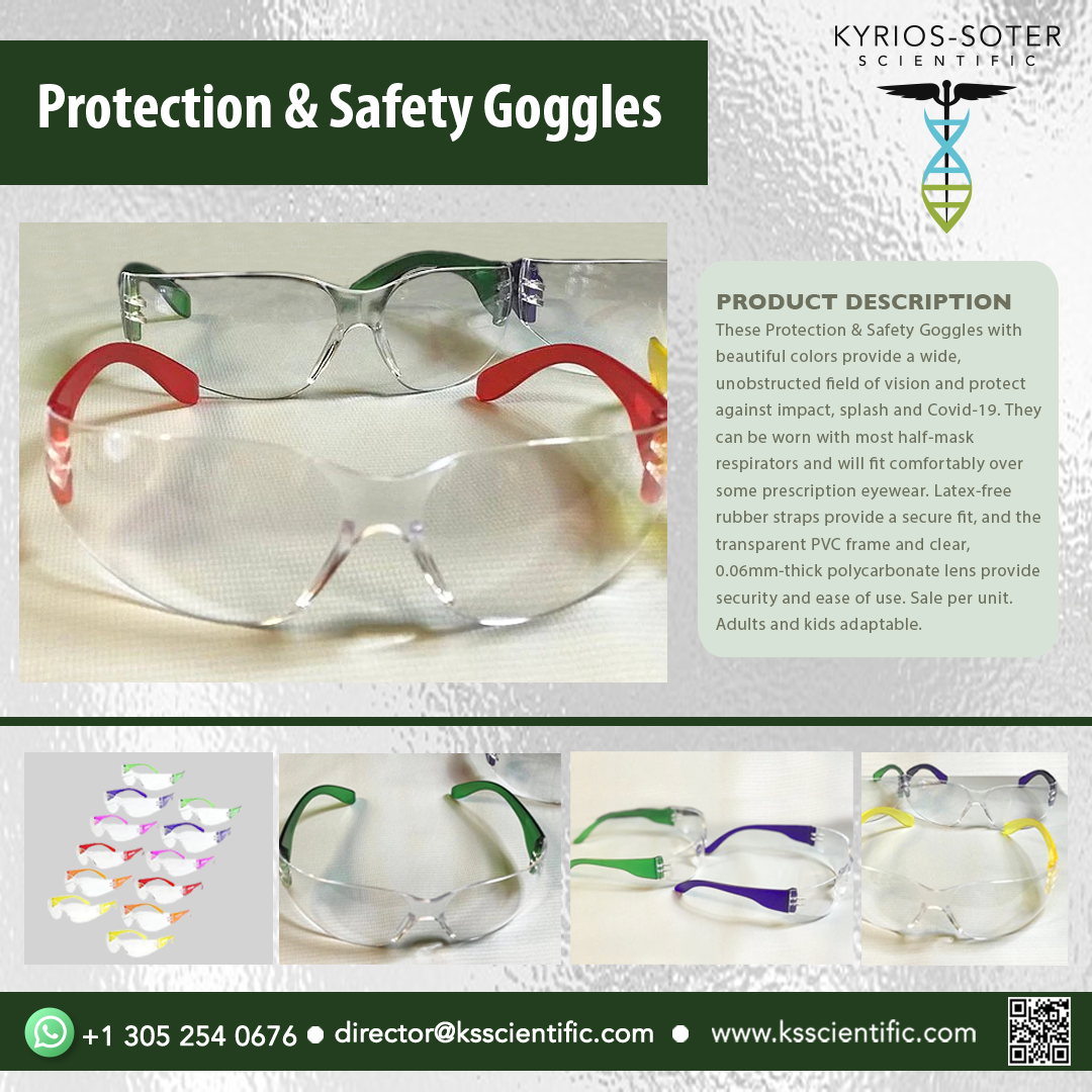 safety goggles description Protection & Safety Goggles – Kyrios Soter Scientific LLC