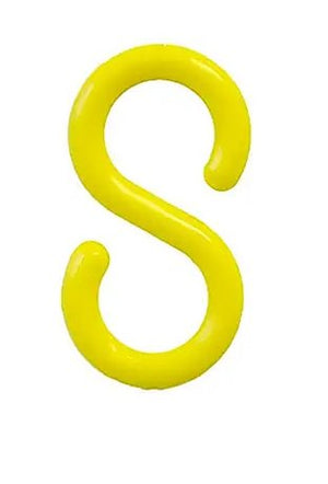 S Hook - 2" plastic Black and Yellow - Kyrios Soter Scientific