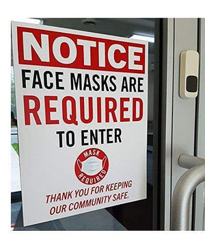 1 - Poster/Sign - Face Masks are Required to Enter This Room - Kyrios Soter Scientific